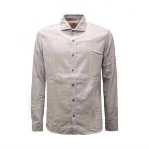NEW FRADI men's flannel button down in oatmeal